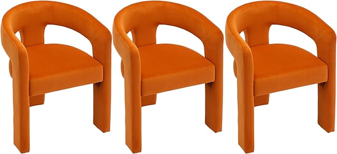 VESCASA Velvet Barrel Dining Chair