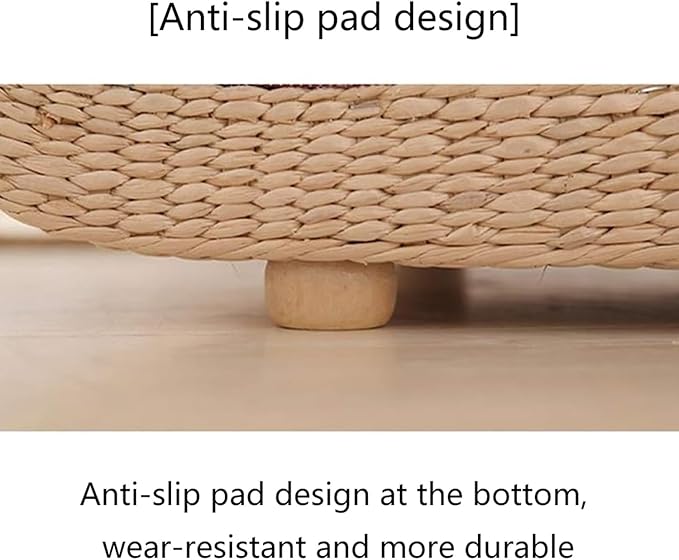 Solid Wood Japanese-Style Table and Stool Set, Including Tatami Tea Table