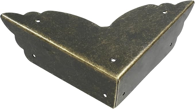 Bivethoi 8 Packs Bronze Box Corner Protectors, Edge Cover Safety Guard