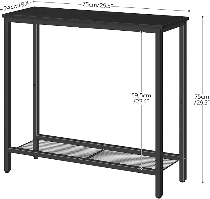 HOOBRO 29.5" Narrow Console Table, Small Entryway Table