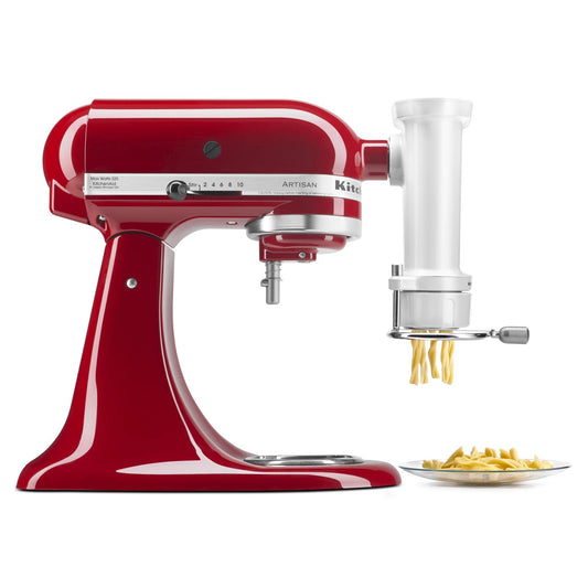 KitchenAid Ksmpexta Gourmet Pasta Press Attachment with 6 Interchangeable Pasta Plates, White