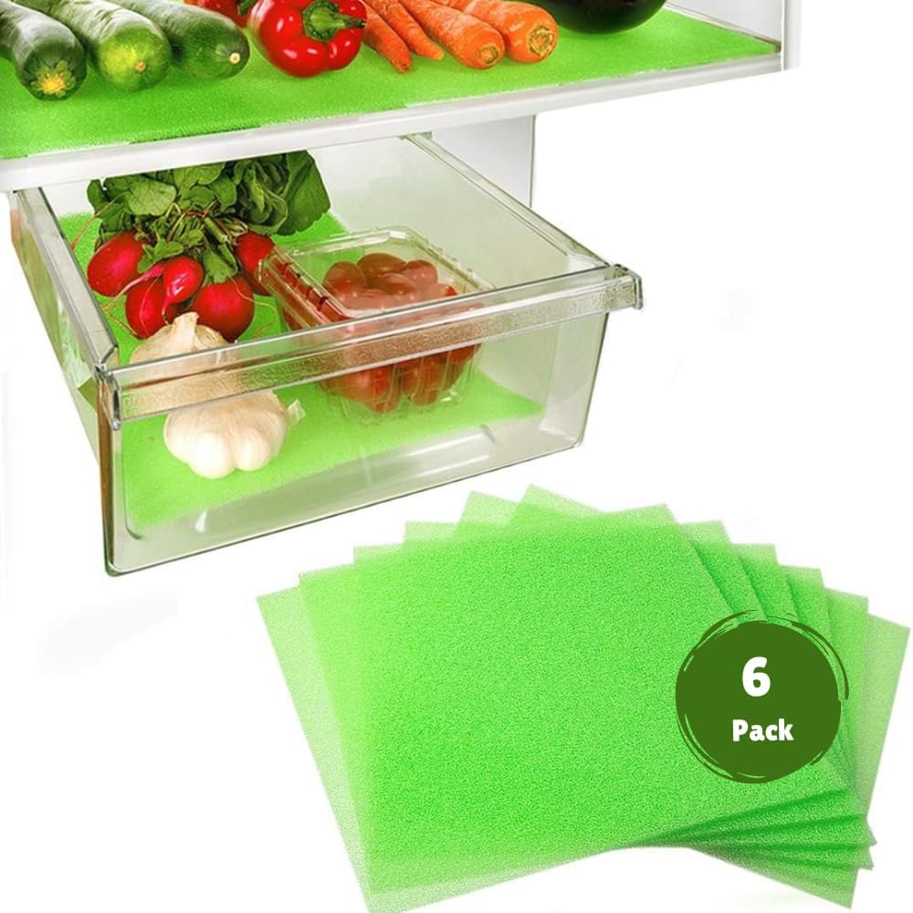 Fruit & Veggie Life Extender Drawer Liner - Refrigerator Organizers and Storage, Fridge Shelf Liners