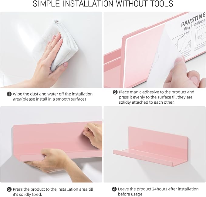 PAVSTINE Adhesive Floating Shelves
