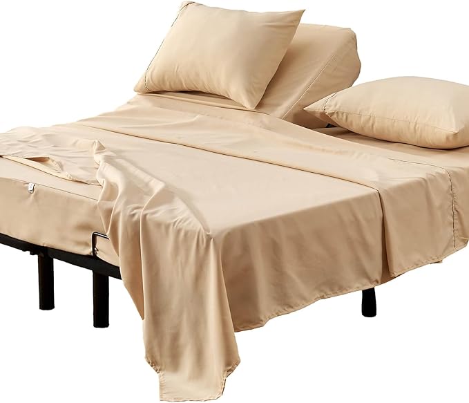Kingnex 28-30 Split Top King Sheets Set