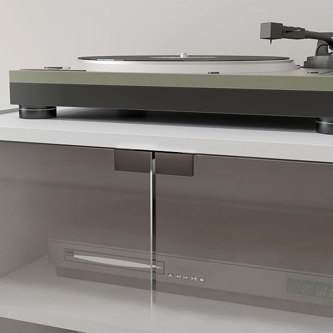 HOMCOM Media Cabinet, 4-Tier Stereo Cabinet