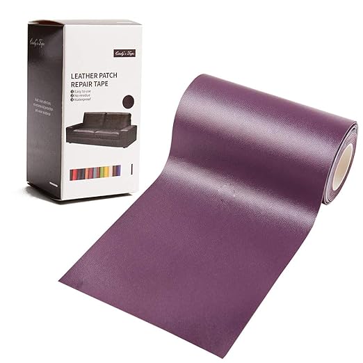 Leather Repair Patch Tape Purple 3 x 60 inch Self Adhesive Leather Repair Tape