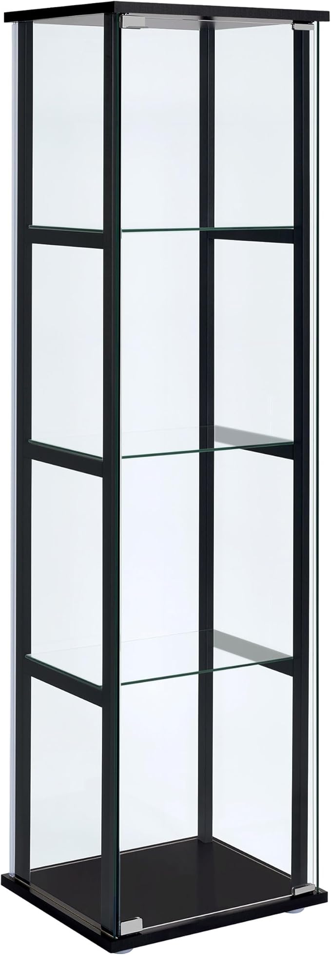 Coaster Home Furnishings Cyclamen 64-inch 5-Tier Clear Tempered Glass Curio