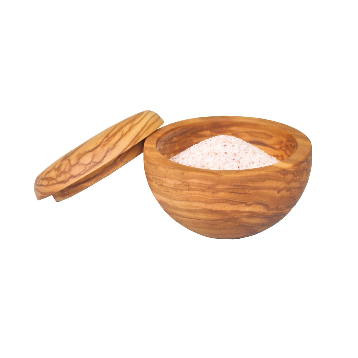 Naturally Med Olive Wood Sugar Pot/Salt Keeper