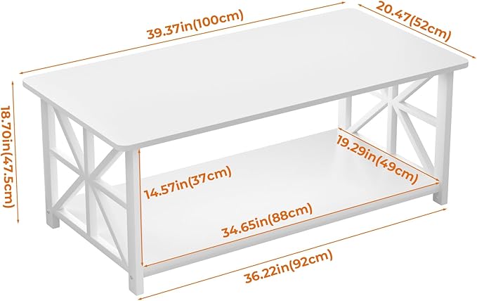 GreenForest Coffee Table for Living Room