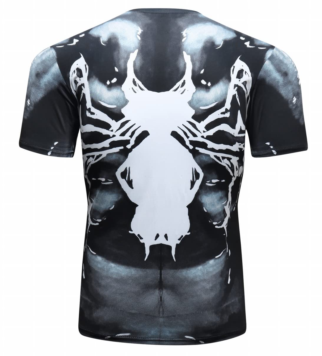 Red Plume Men's Compression Shirt Short Sleeve Base Layer Tops Cool Dry T Shirts (Style b, L)