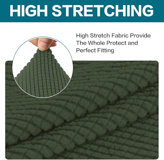 Turquoize Stretch Sofa Slipcover 2 Pieces Sofa Cover Couch Cover