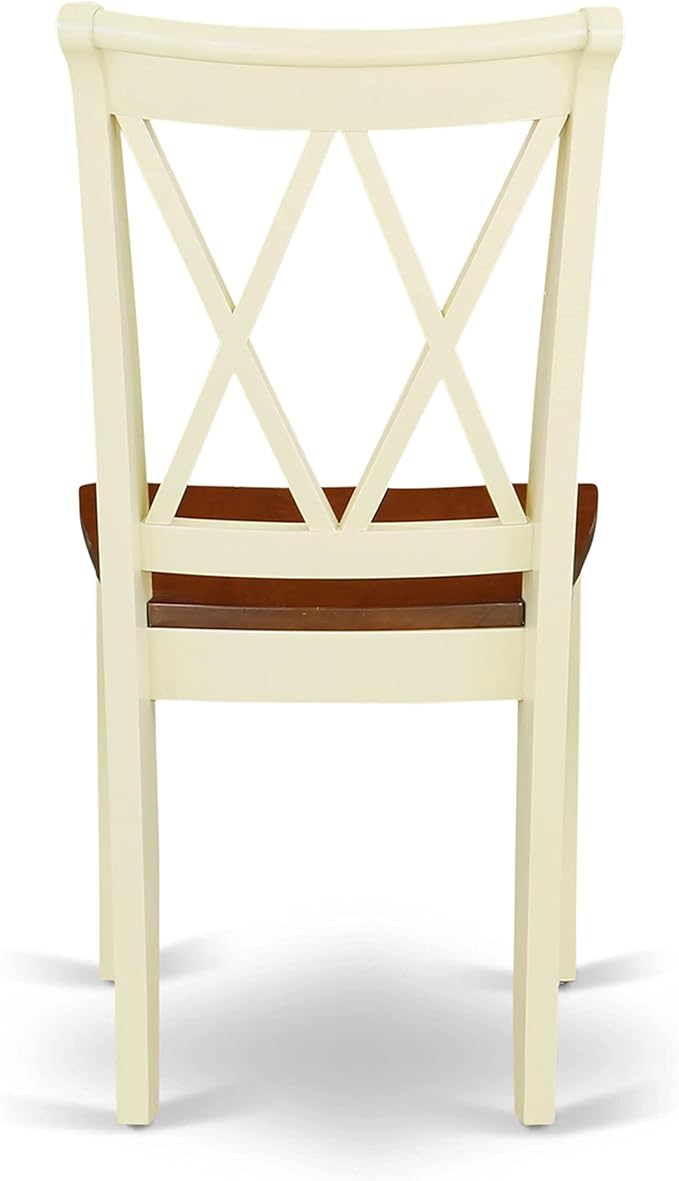 East West Furniture CLC-BMK-W Clarksville Dining Room Chairs
