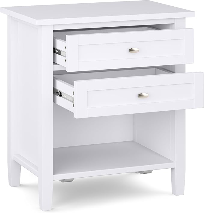 SIMPLIHOME Warm Shaker Bedside Table