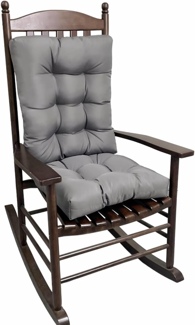 Chair Cushion Set for Rocking Chair, Rocking Chair Cushion, Overstuffed Seat
