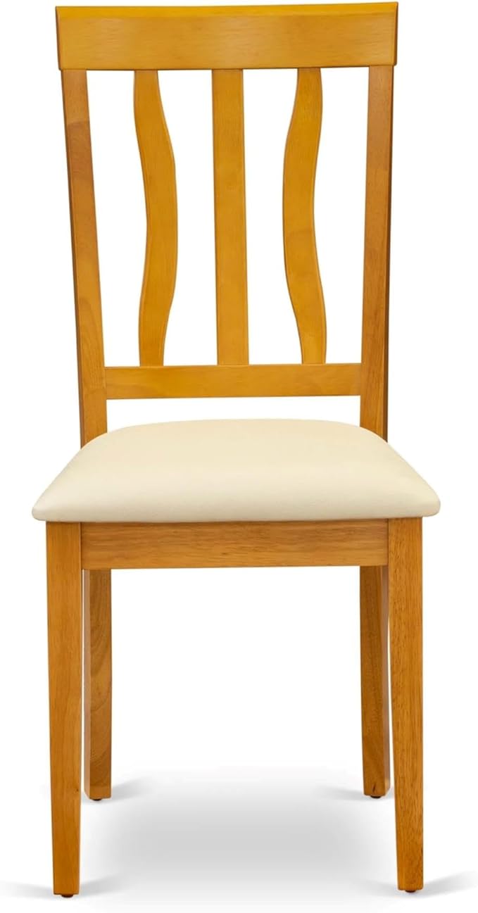 East West Furniture ANC-OAK-LC Antique Kitchen Dining Chairs