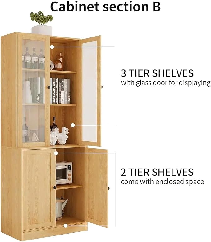 TUSY 71" TV Stand Storage Set