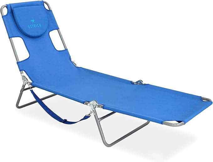 Ostrich the Original Chaise 72 x 22 Inch Lounge Portable Reclining Lounger