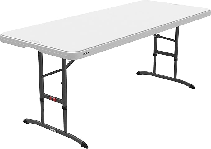 Lifetime 6-Foot Adjustable Height Nesting Table, Commercial