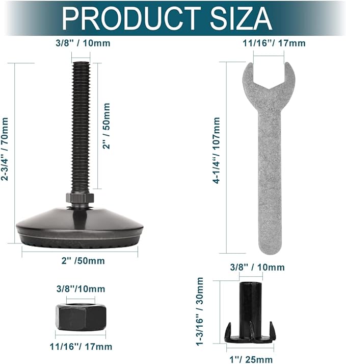 M10 Adjustable Leveling Feet