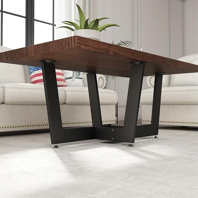 KaKaBB Metal Coffee Table Legs, 18 Inch Coffee Table Base, Furniture Legs