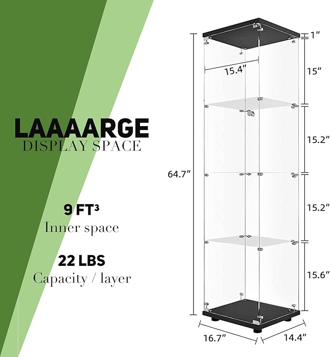 Beauty4U Glass Display Cabinet