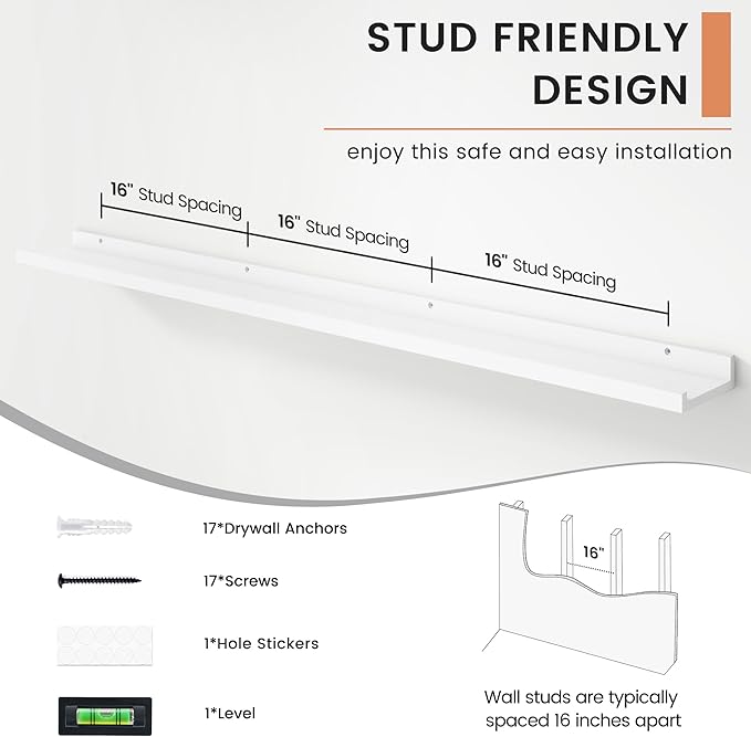 FLYJOE Floating Picture Ledge Shelves