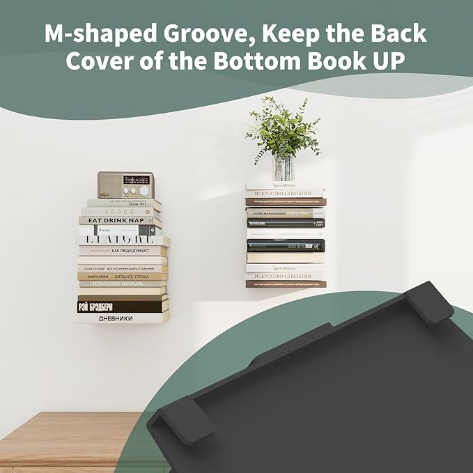 Mefirt Invisible Floating Bookshelves