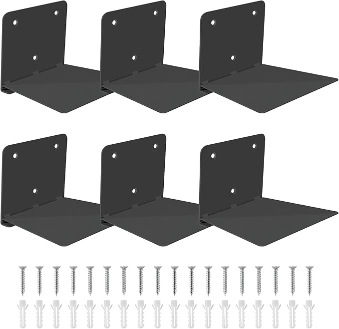 FENTEC Floating Book Shelves for Wall, Wall Mounted Invisible Floating Bookshelf