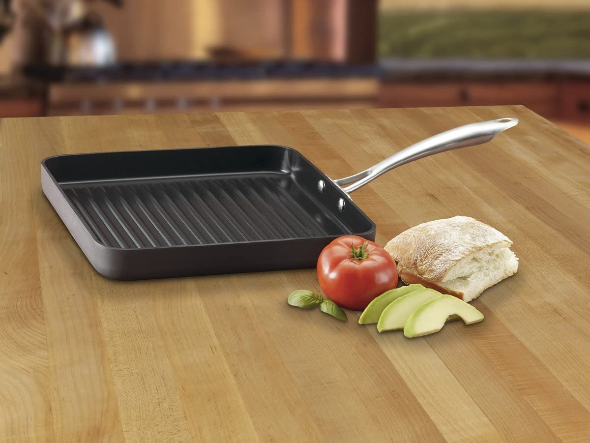 Cuisinart GG30-20 GreenGourmet Hard-Anodized Nonstick 11-Inch Square Grill Pan