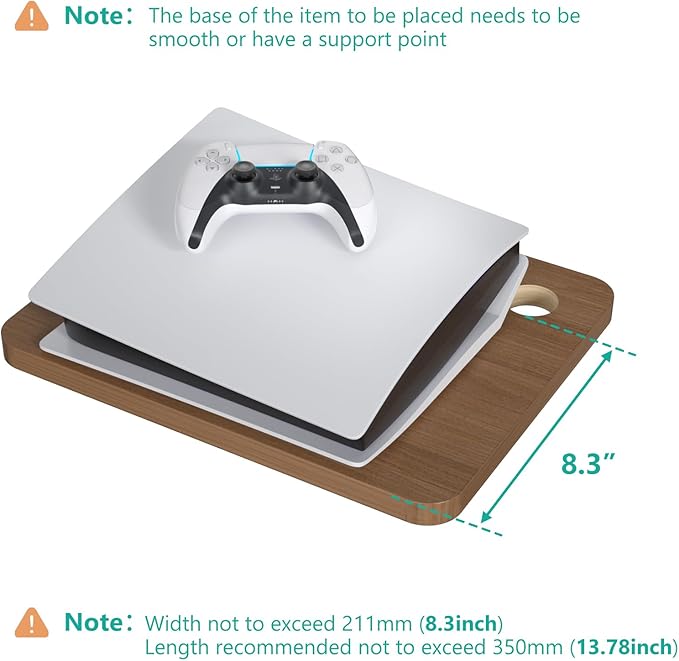 WALI Floating TV Shelf, 2 Tier Projector Shelf