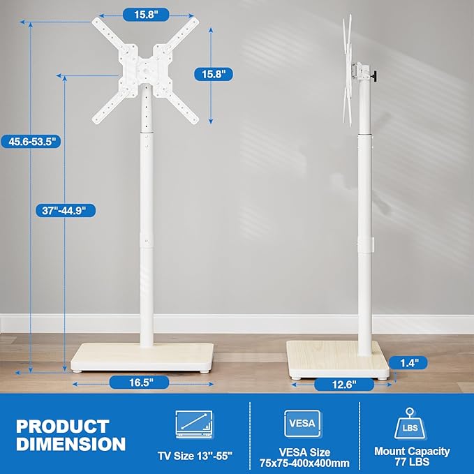 Swivel/Tilt Universal Floor TV Stand