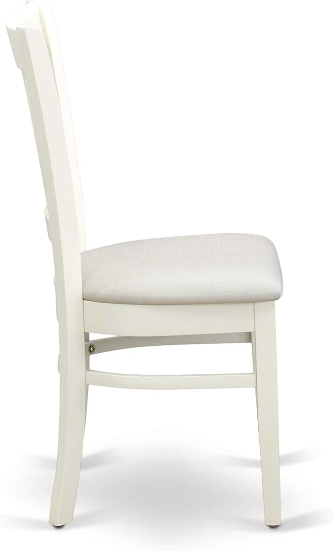 East West Furniture NDVA5-LWH-C 5 Piece Modern Dining Table Set Includes a