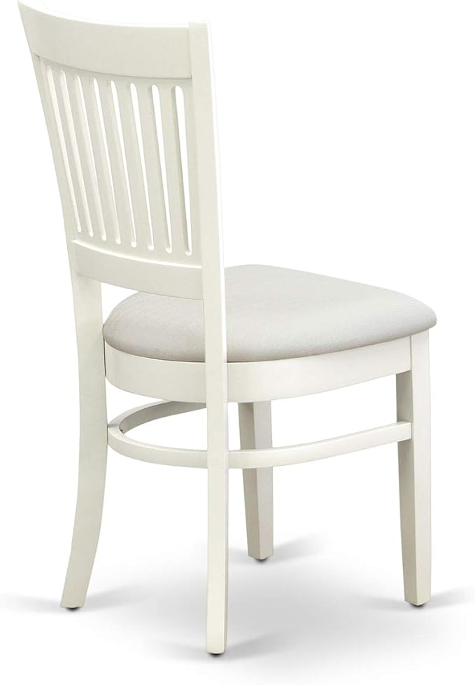 East West Furniture NDVA5-LWH-C 5 Piece Modern Dining Table Set Includes a