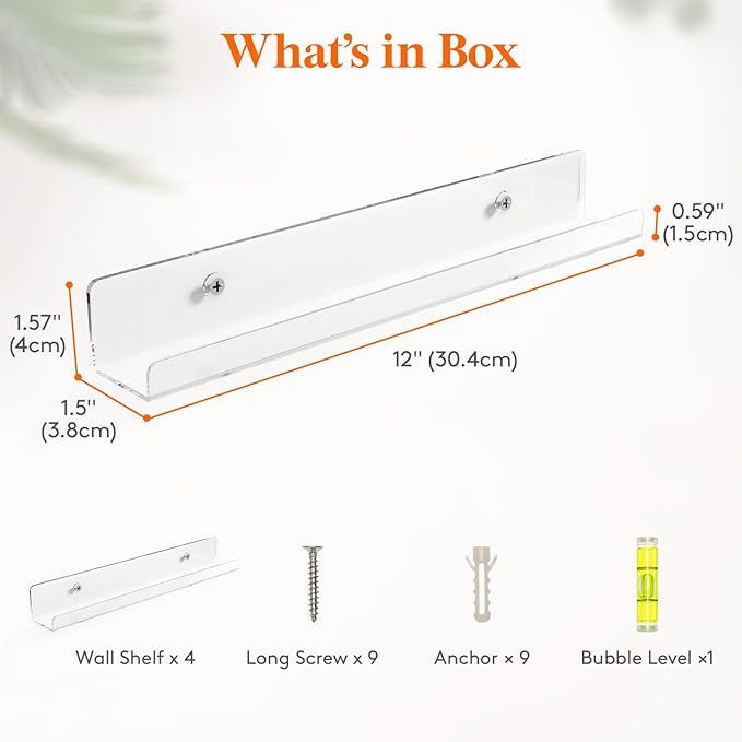 Lifewit Narrow Floating Shelves