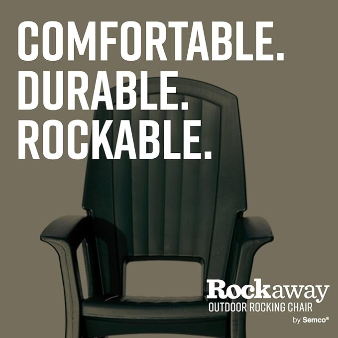 Semco Rockaway Heavy Duty All-Weather Outdoor Rocking Chair Plastics