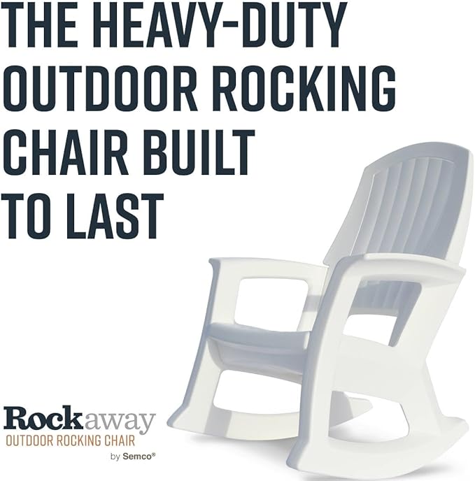 Semco Plastics Rockaway Heavy Duty All Weather Outdoor Rocking Chair