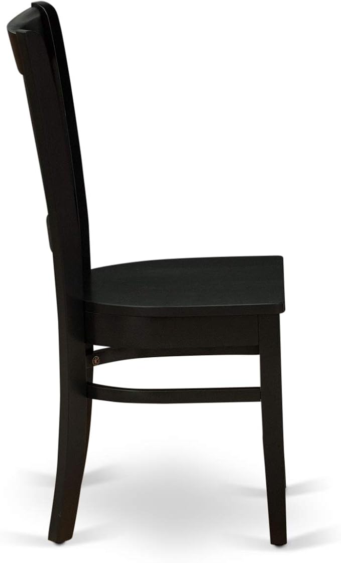 East West Furniture ANVA5-BLK-W 5 Piece Modern Dining Table Set Includes a