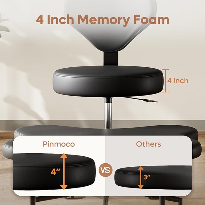 Pinmoco Ergonomic Cross Legged Chair, 360° Swivel Meditation Chair