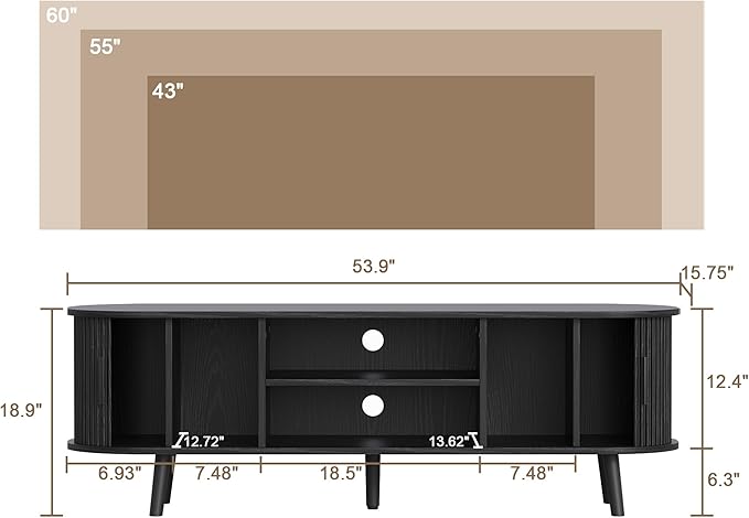 ChooChoo Mid Century Modern TV Stand