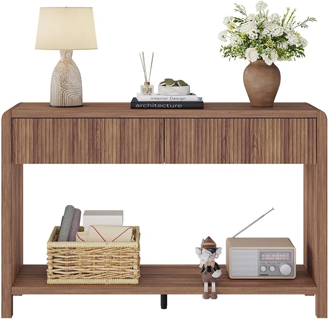 FATORRI Console Sofa Table for Entryway, Wood Foyer Tables for Living Room