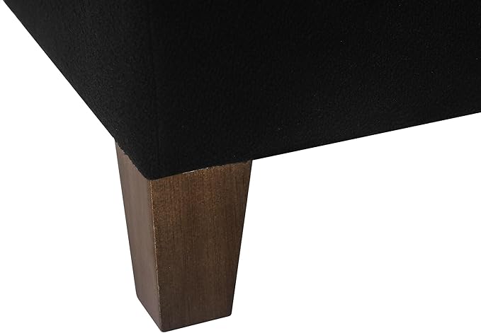 Adeco 17.5" Square Fabric Ottoman