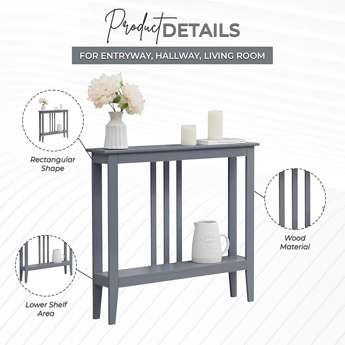 Kings Brand Furniture Narrow Console Table