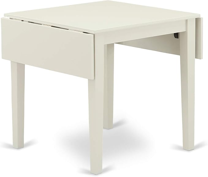 East West Furniture NDVA3-LWH-W 3 Piece Modern Dining Table Set Contains a