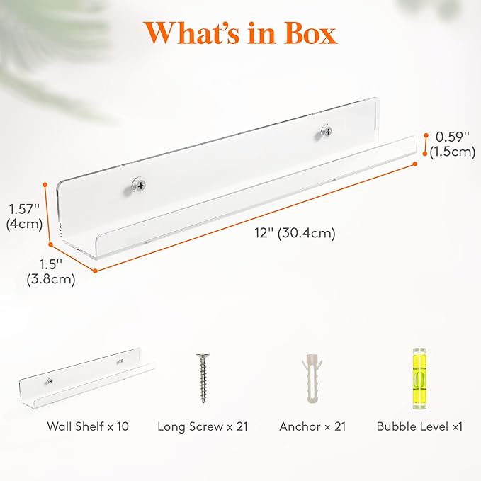 Lifewit Narrow Floating Shelves