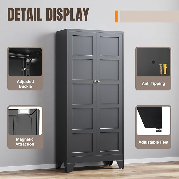 Yizosh Metal Storage Cabinet