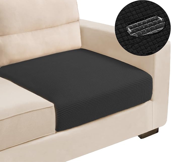 Water Repellent Armchair Seat Cushion Cover, Stretch Sngle Backrest Cover