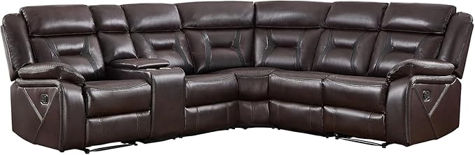 EBELLO Manual Reclining Sectional Sofa