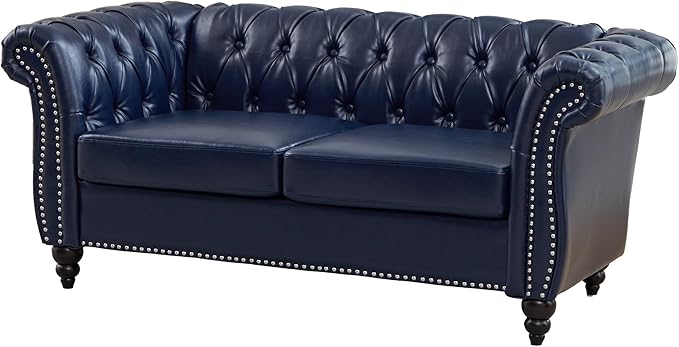 LEVNARY Chesterfield Loveseat, 2 Seater Tufted Couch