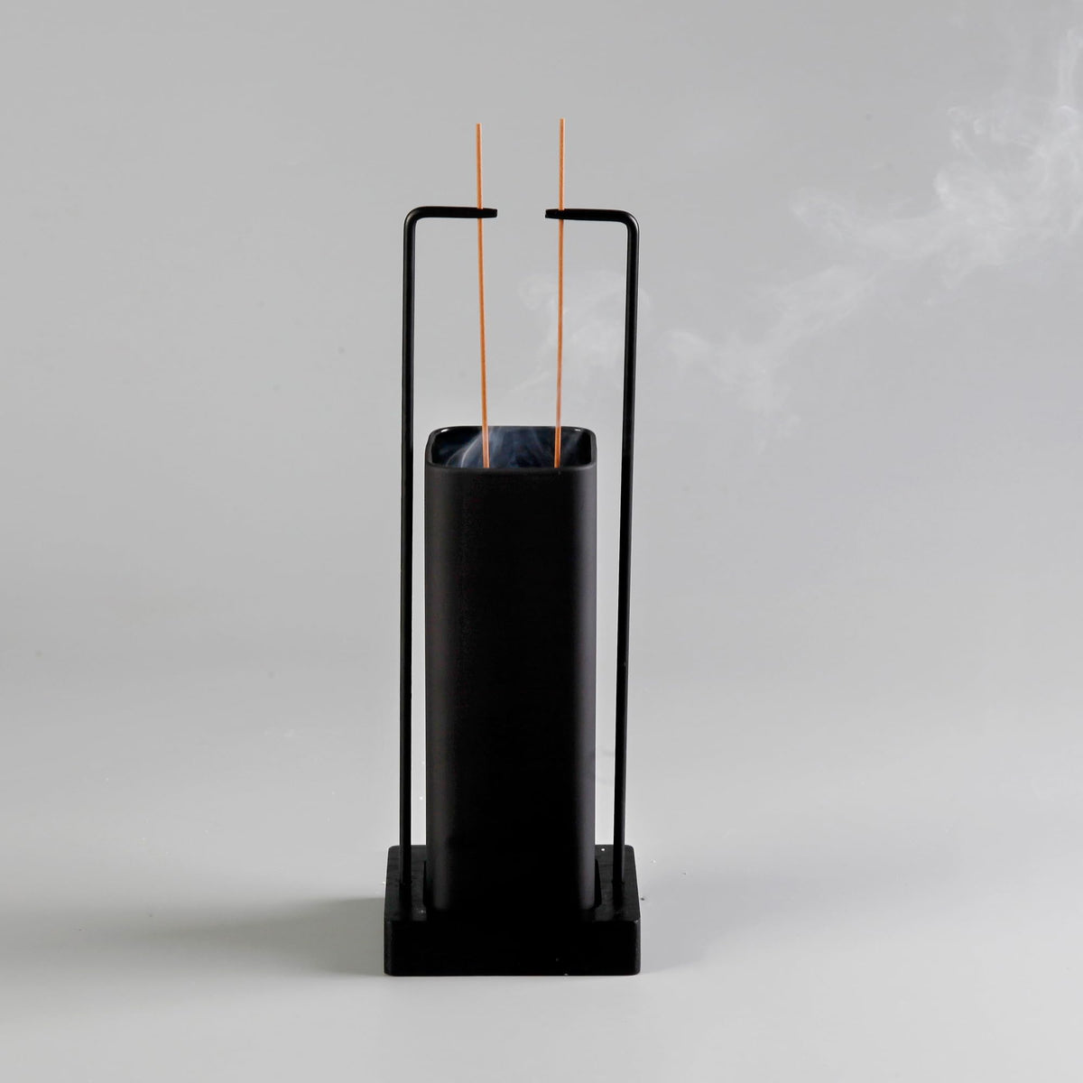 Hukalw Incense Holder for Sticks, Upside Down Incense Burner with Removable Black Glass Ash Catcher Anti-Ash Flying