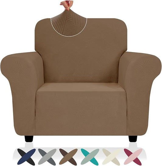 ZNSAYOTX Chair Cover with Arms, New Striped Sofa Chair Covers